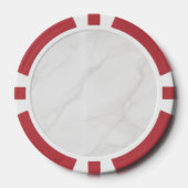 Weißer Marmor Pokerchips (Vorderseite)