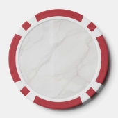 Weißer Marmor Pokerchips (Rückseite)