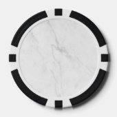 Weißer Marmor Pokerchips (Vorderseite)