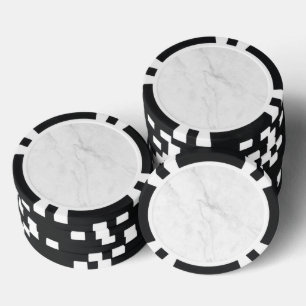 Weißer Marmor Pokerchips