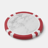 Weißer Marmor Pokerchips (Einzeln)