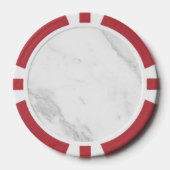 Weißer Marmor Pokerchips (Vorderseite)