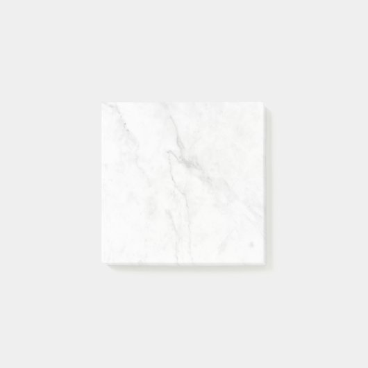 Weißer Marmor Post-it Klebezettel (Vorderseite)