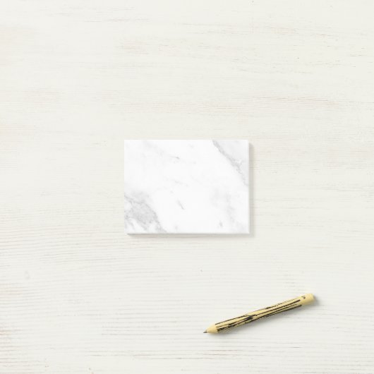 Weißer Marmor Post-it Klebezettel (Auf Schreibtisch)