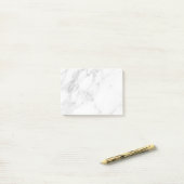 Weißer Marmor Post-it Klebezettel (Auf Schreibtisch)