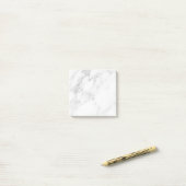 Weißer Marmor Post-it Klebezettel (Auf Schreibtisch)