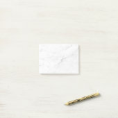 Weißer Marmor Post-it Klebezettel (Auf Schreibtisch)