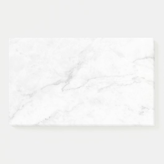 Weißer Marmor Post-it Klebezettel (Vorderseite)