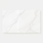 Weißer Marmor Post-it Klebezettel (Vorderseite)