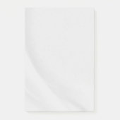 Weißer Marmor Post-it Klebezettel (Vorderseite)