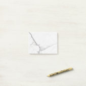 Weißer Marmor Post-it Klebezettel (Auf Schreibtisch)