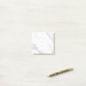 Weißer Marmor Post-it Klebezettel (Auf Schreibtisch)