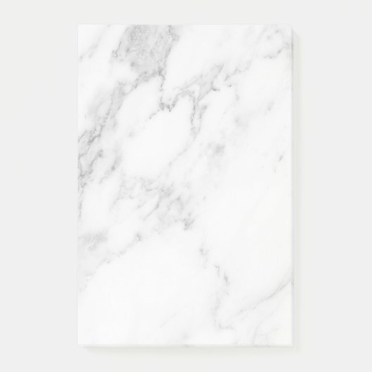 Weißer Marmor Post-it Klebezettel (Vorderseite)