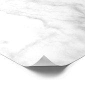 Weißer Marmor Poster (Ecke)