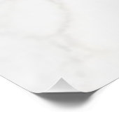 Weißer Marmor Poster (Ecke)