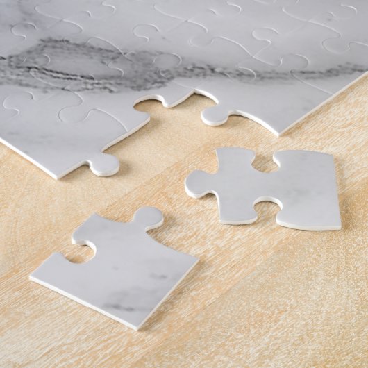 Weißer Marmor Puzzle (Seite)