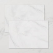 Weißer Marmor RSVP Karte (Vorne/Hinten)