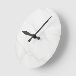Weißer Marmor Runde Wanduhr