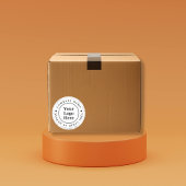 Weißer Marmor Runder Aufkleber