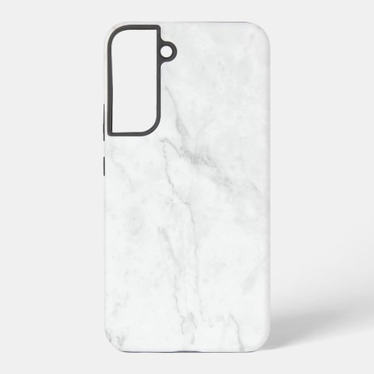 Weißer Marmor Samsung Galaxy Hülle (Rückseite)