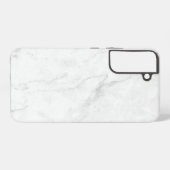Weißer Marmor Samsung Galaxy Hülle (Rückseite (Horizontal))