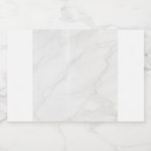 Weißer Marmor Schaumweinetikett (Einzelnes Label)