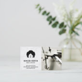 Weißer Marmor | Schlüssel Visitenkarte (Stehend Vorderseite)