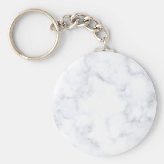 Weißer Marmor Schlüsselanhänger (Vorne)