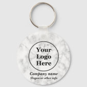 Weißer Marmor Schlüsselanhänger (Vorderseite)