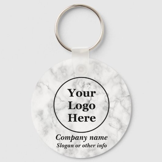 Weißer Marmor Schlüsselanhänger (Vorderseite)