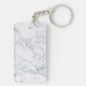 Weißer Marmor Schlüsselanhänger (Rückseite)
