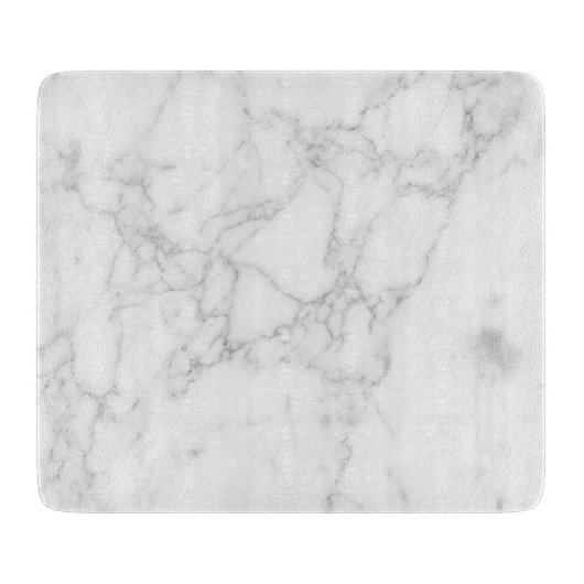 Weißer Marmor Schneidebrett (Vorderseite)