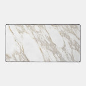 Weißer Marmor Schreibtischunterlage (Vorderseite)