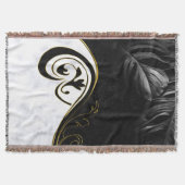 Weißer Marmor, schwarz, goldenes Mobiliar Decke (Vorderseite)