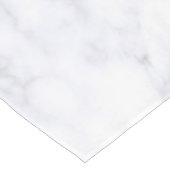 Weißer Marmor, schwarz, goldfarbener Fliesenboden Tischdecke (Schrägansicht)