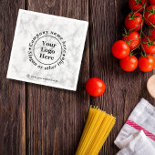 Weißer Marmor Serviette