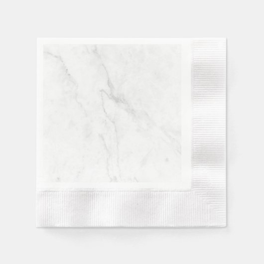 Weißer Marmor Serviette (Vorderseite)