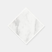 Weißer Marmor Serviette (Ecke)