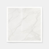 Weißer Marmor Serviette (Vorderseite)