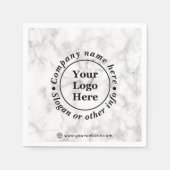 Weißer Marmor Serviette (Vorderseite)