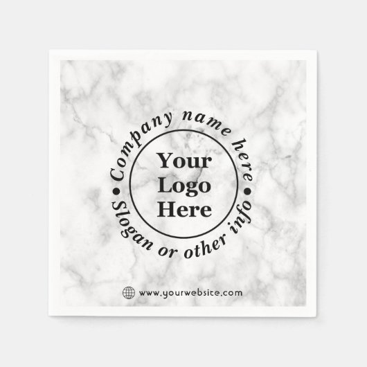 Weißer Marmor Serviette (Vorderseite)