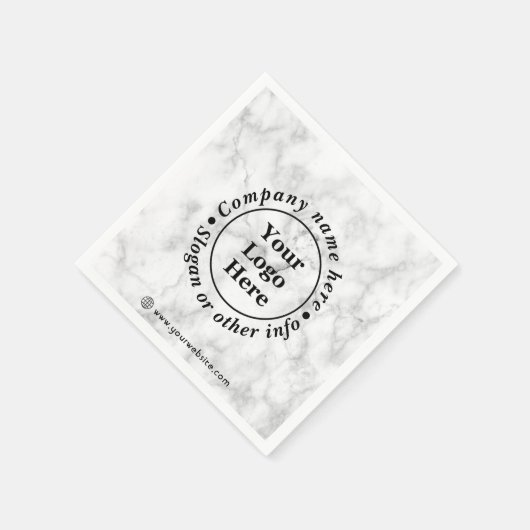 Weißer Marmor Serviette (Ecke)