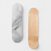 Weißer Marmor Skateboard (Vorderseite)