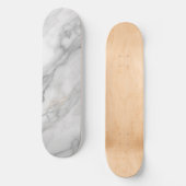 Weißer Marmor Skateboard (Vorderseite)