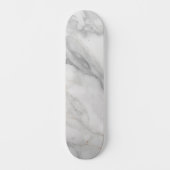 Weißer Marmor Skateboard (Vorderseite)