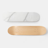 Weißer Marmor Skateboard (Horizontal)