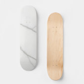 Weißer Marmor Skateboard (Vorderseite)