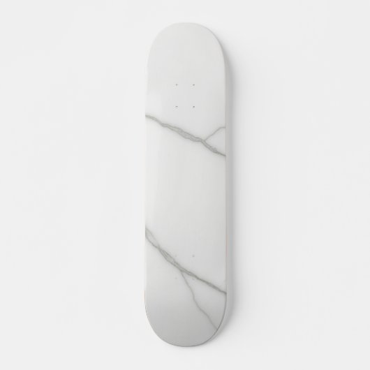 Weißer Marmor Skateboard (Vorne)