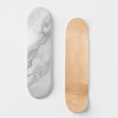 Weißer Marmor Skateboard (Vorderseite)