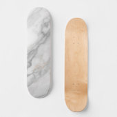 Weißer Marmor Skateboard (Vorderseite)